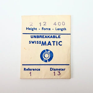 Swissmatic Mainspring - H 1.35 × T 0.15 × L 400 × D 13 mm