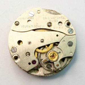 Oris 611 KIF Mechanical Watch Movement with Dial – For Spares or Repair