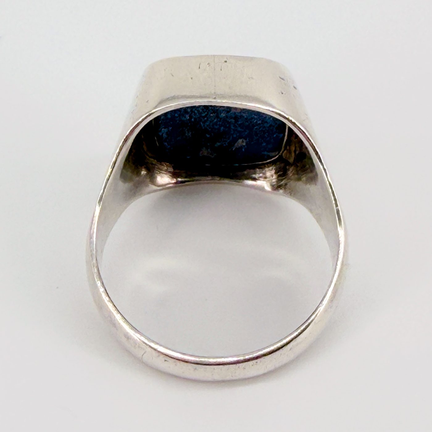 Vintage Sterling Silver & Abalone Handmade Ring – UK Size S - image 9
