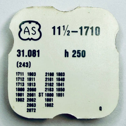 AS 1710 – Cannon Pinion - Height 2.50mm (31.081 / 243)