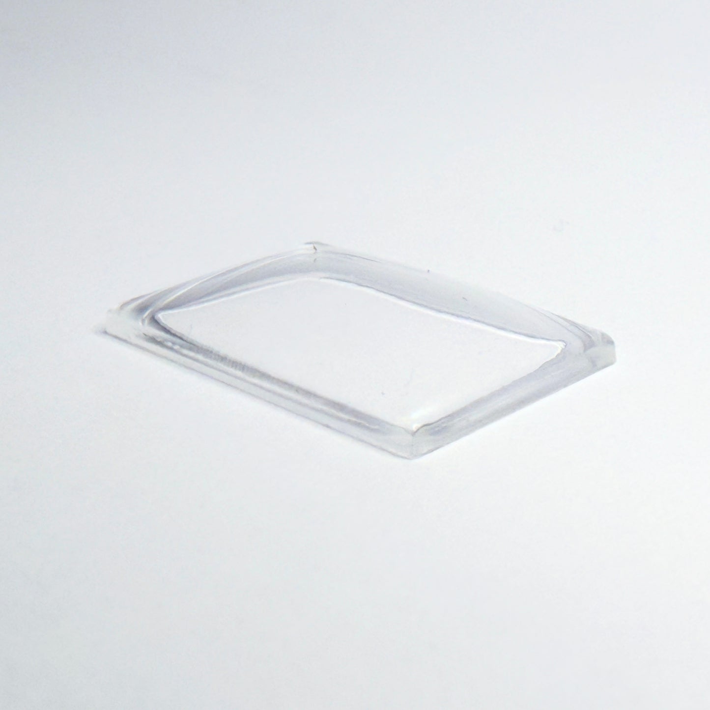 Rectangle Domed - Bottom Edges Flat - G-S Flexo Acrylic Watch Crystals - Vintage New Old Stock