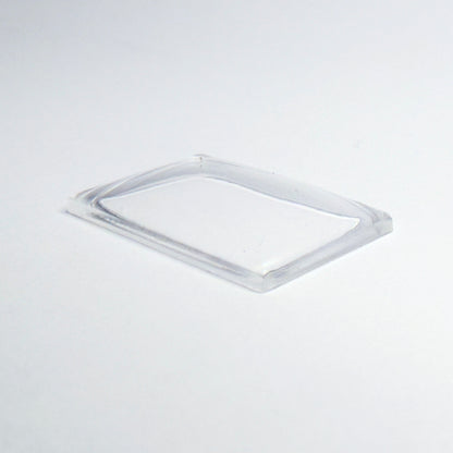 Rectangle Domed - Bottom Edges Flat - G-S Flexo Acrylic Watch Crystals - Vintage New Old Stock