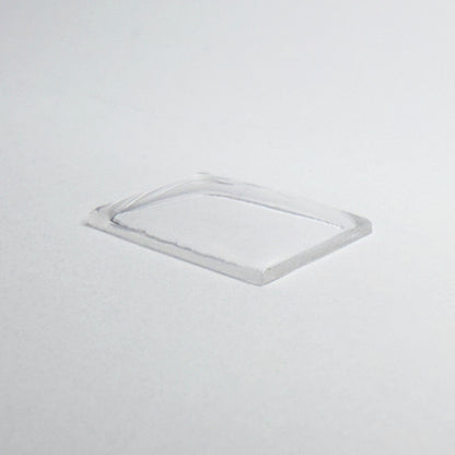 Rectangle Domed - Bottom Edges Flat - G-S Flexo Acrylic Watch Crystals - Vintage New Old Stock