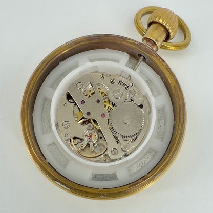 Modern Mechanical Pocket Watch with Chain – Working