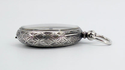 Antique Silver Pocket Watch - London 1883 Arthur Baume - Working