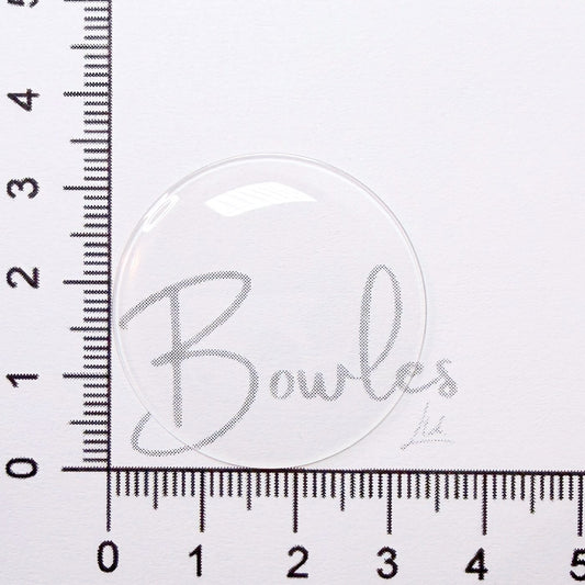 33.5mm Round Low Dome Mineral Glass Watch Crystal - Antique New Old Stock - image 1