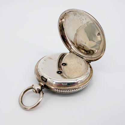 Antique Swiss Silver Cased Pocket Watch – Paul Jacky & Co. – Working