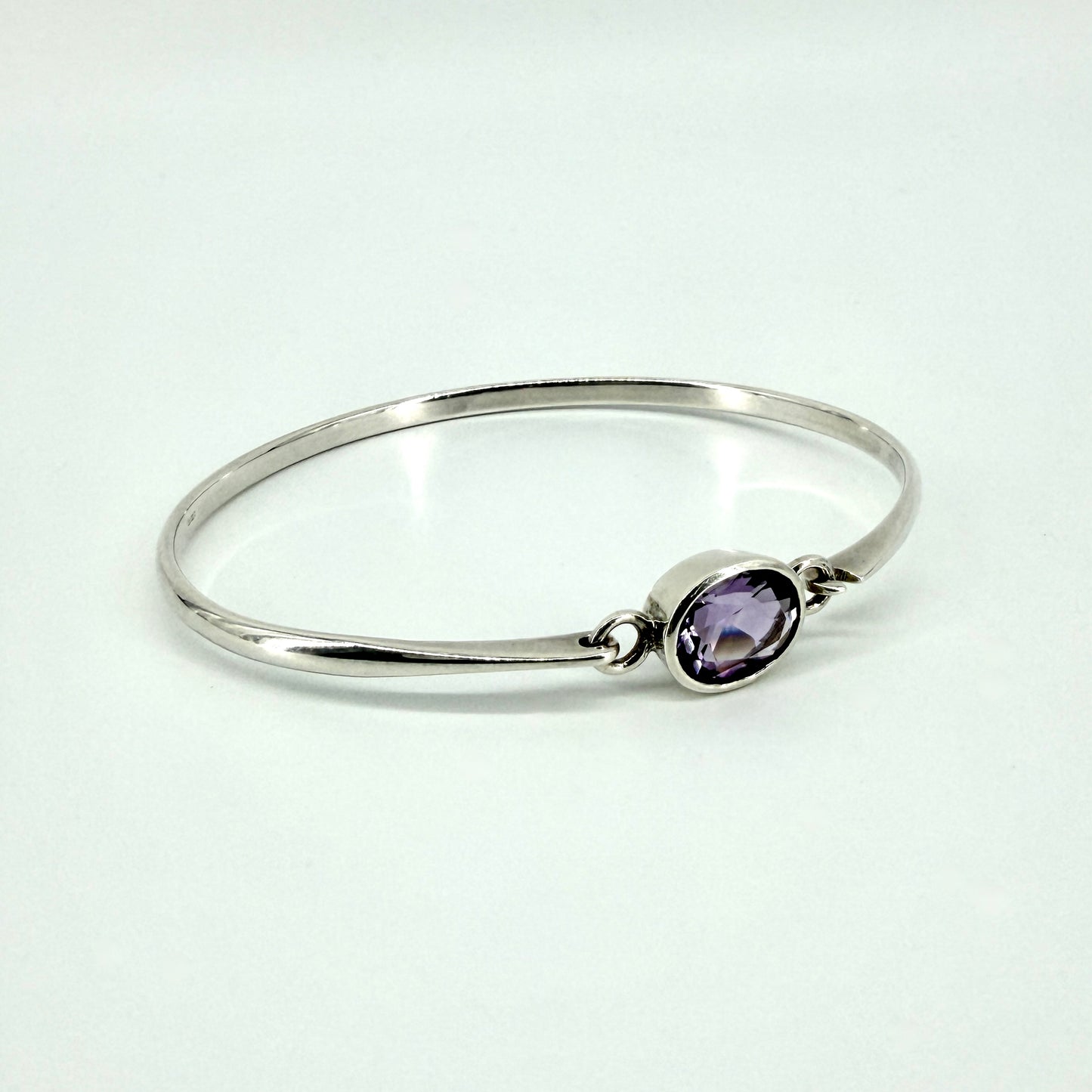 Kit Heath 925 Sterling Silver Amethyst Bangle – Edinburgh Hallmark