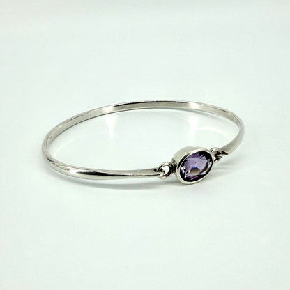 Kit Heath 925 Sterling Silver Amethyst Bangle – Edinburgh Hallmark