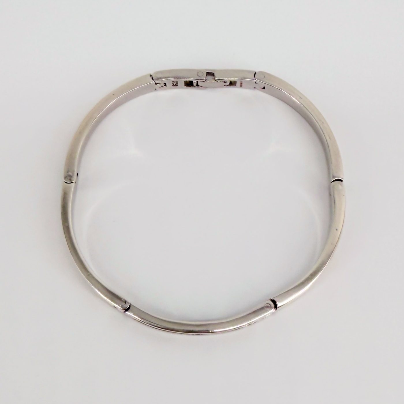 Accurist Sterling Silver Link Panel Bracelet with Blue Stone Birmingham Hallmark - image 5