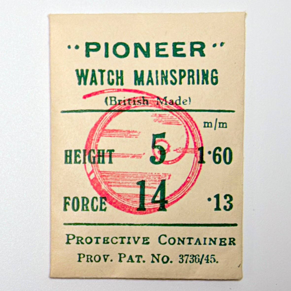 Pioneer Mainspring - H 1.6 mm × T 0.13 mm - image 1