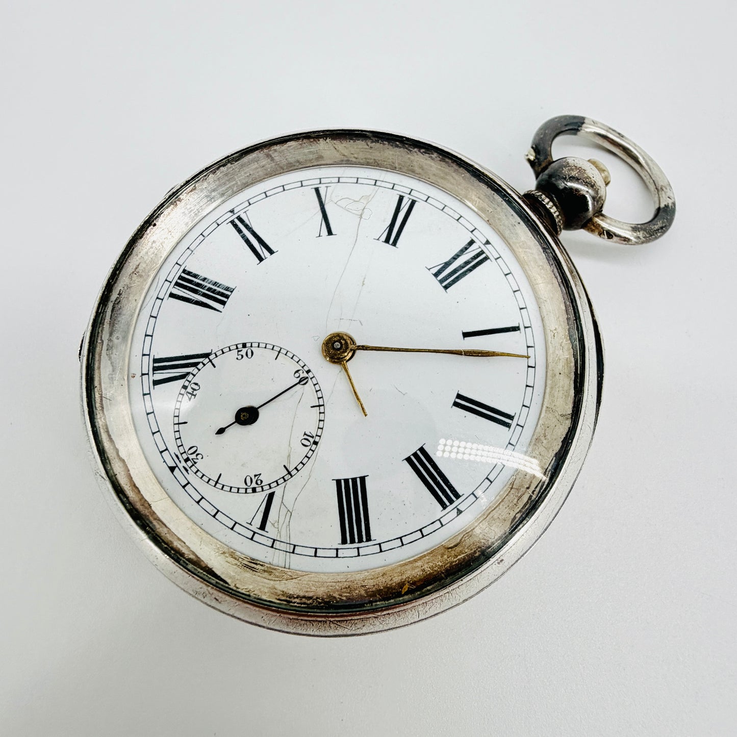 Antique Silver Pocket Watch – London Import 1918 – William Henry Sparrow – Spares/Repair
