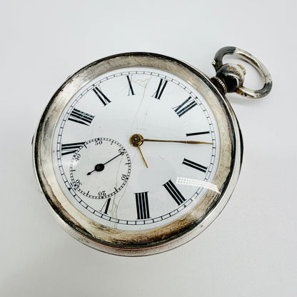 Antique Silver Pocket Watch – London Import 1918 – William Henry Sparrow – Spares/Repair