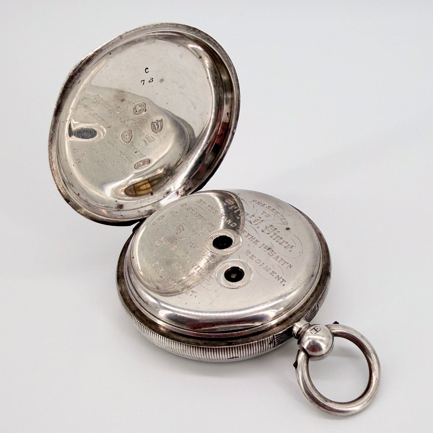 Antique Silver J.W. Benson “The Ludgate” Pocket Watch - London 1887 - Working