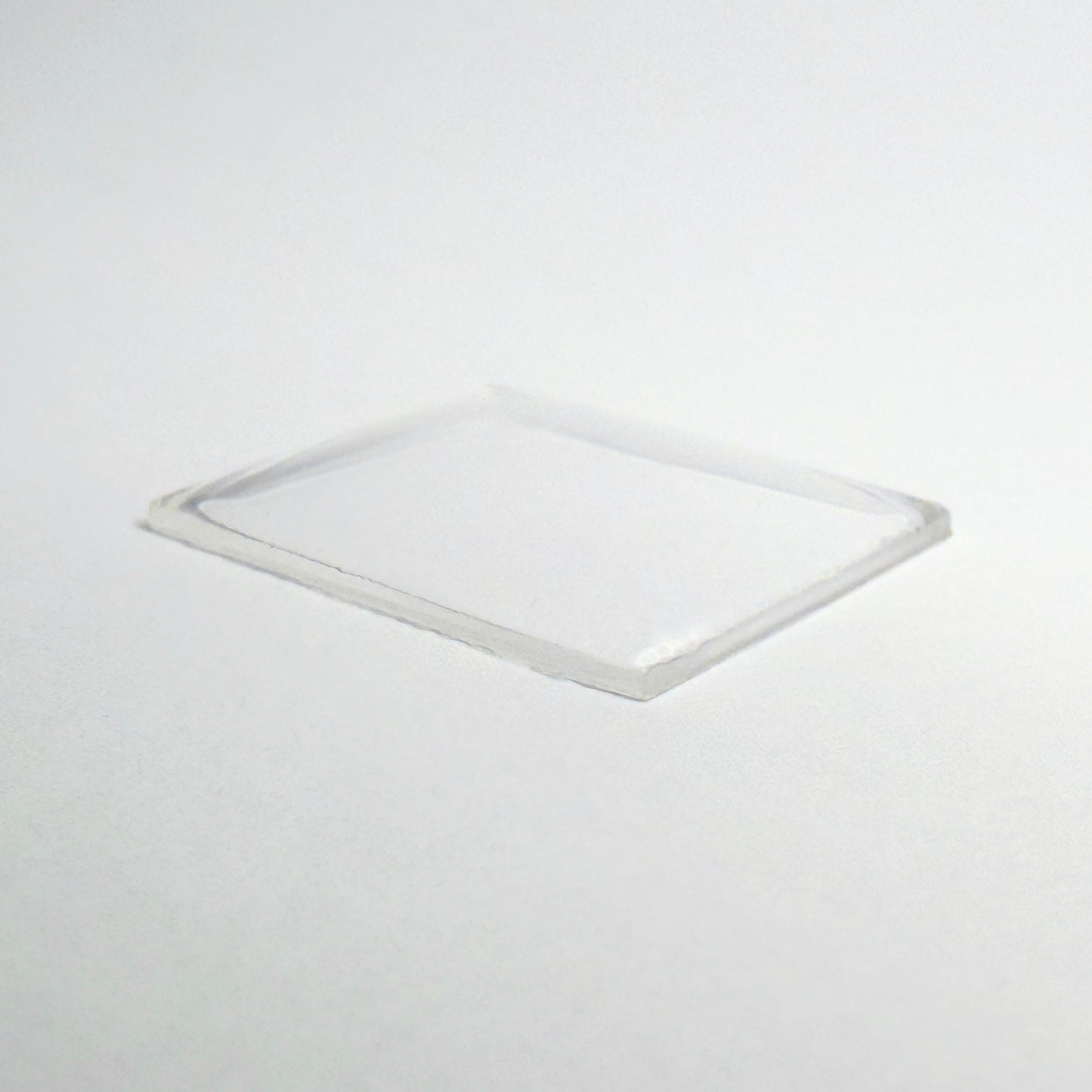 Rectangle Domed - Bottom Edges Flat - G-S Flexo Acrylic Watch Crystals - Vintage New Old Stock