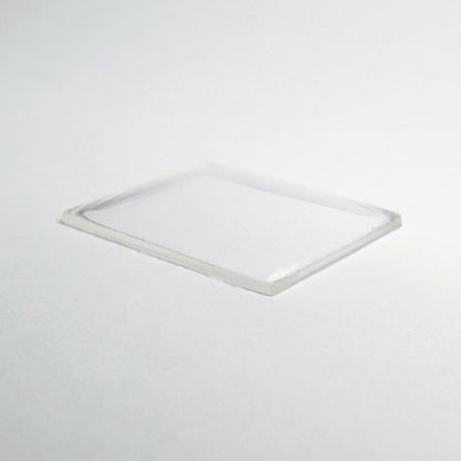Rectangle Domed - Bottom Edges Flat - G-S Flexo Acrylic Watch Crystals - Vintage New Old Stock