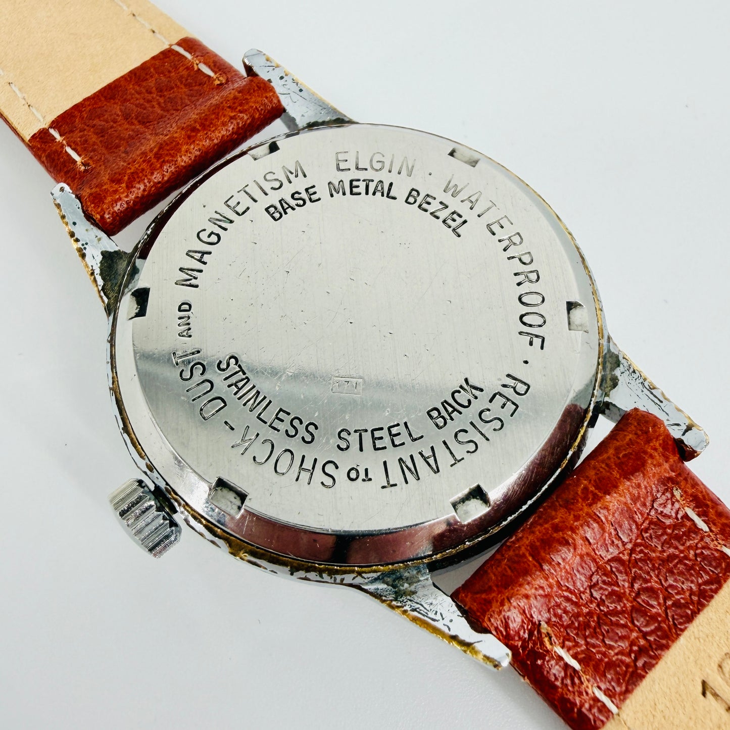 Vintage Elgin Sportsman Wristwatch - 17 Jewels Swiss Made 1960s - Working