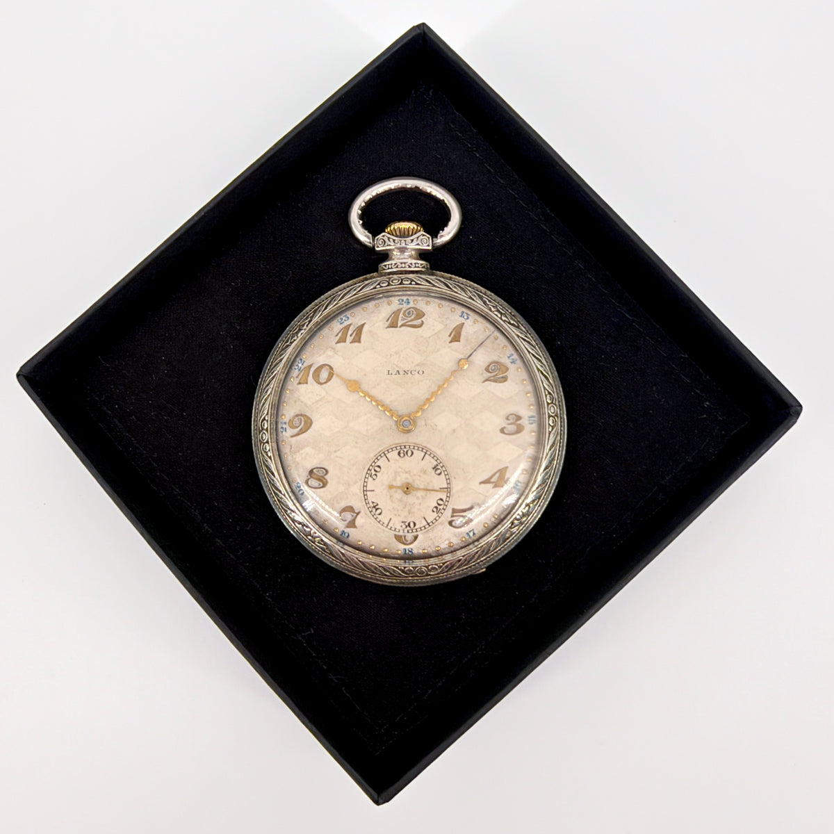 Lanco (Langendorf) Antique Swiss Pocket Watch, 25 Calibre, 49mm, Working - image 10