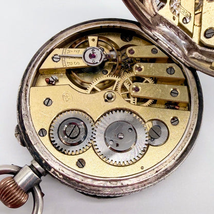 Antique Swiss 935 Silver Pocket Watch - Gédéon Thommen G.T. - Working