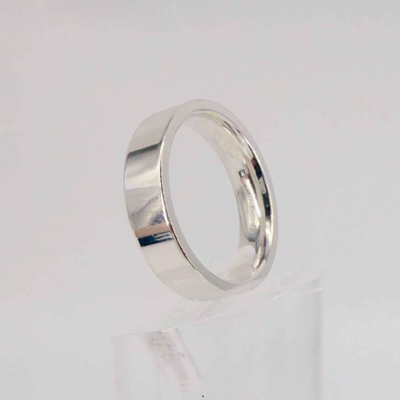 Brand New 925 Sterling Silver Wedding Ring, Size R, Hallmarked, Easy Fit - image 3