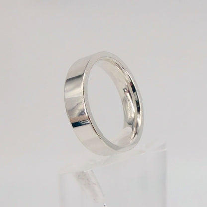 Brand New 925 Sterling Silver Wedding Ring, Size R, Hallmarked, Easy Fit - image 3