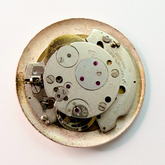 Hudson RL 7115 21J Manual Date Watch Movement with Dial & Hands – For Repair - image 2