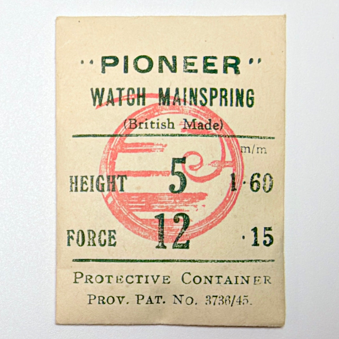Pioneer Mainspring - H 1.6 mm × T 0.15 mm - image 1
