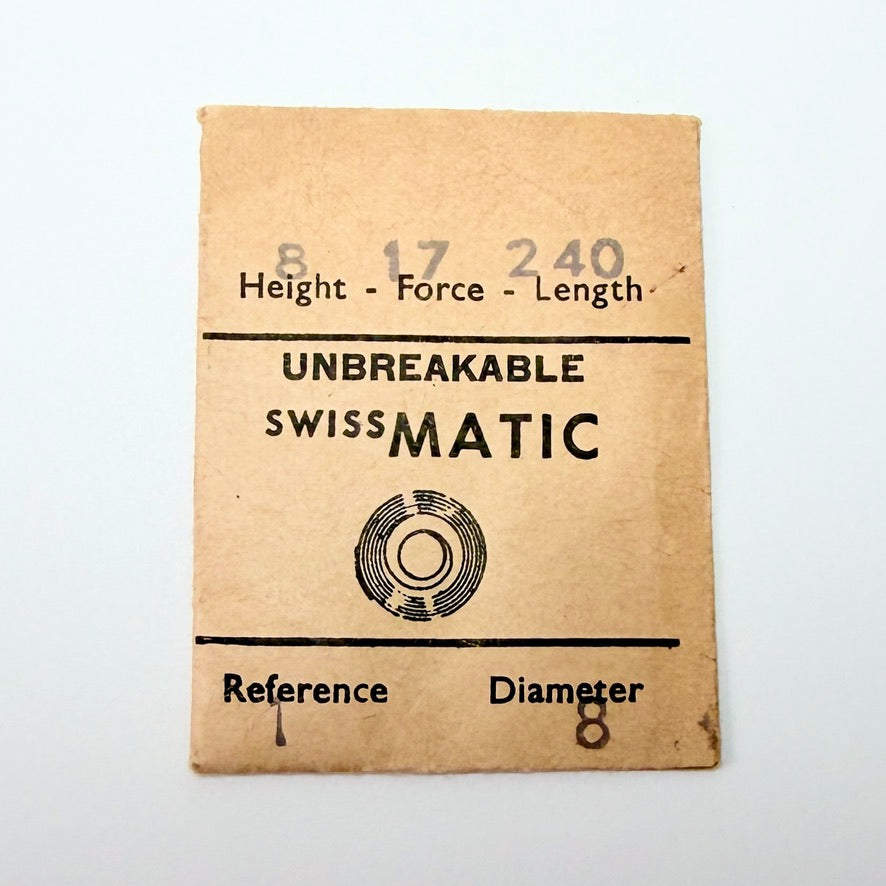 Swissmatic Mainspring - H 1.8 × T 0.1 × L 240 × D 8 mm - image 1