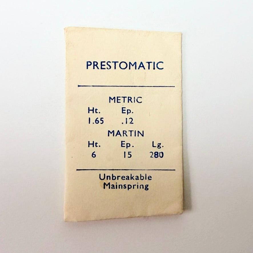 Prestomatic Mainspring - H 1.65 × T 0.12 × L 280 mm - image 1