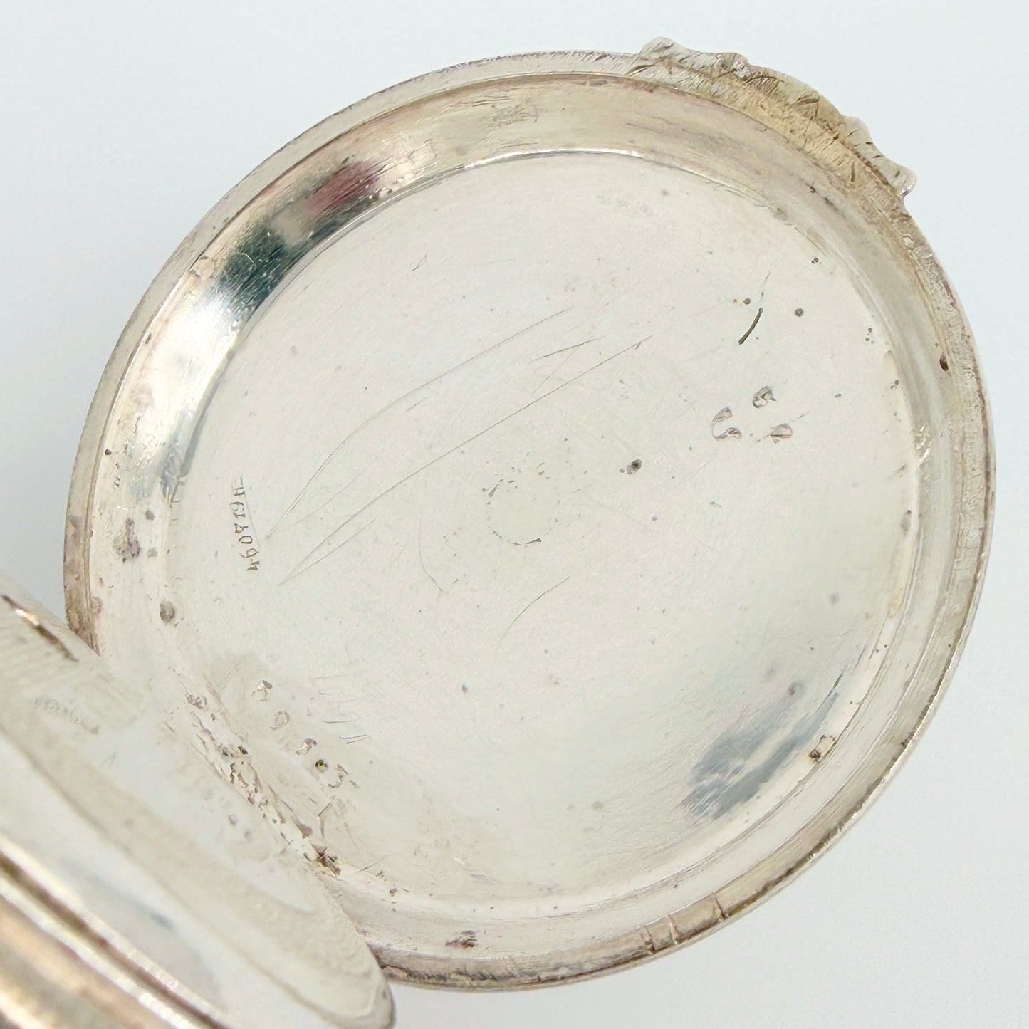 Antique Swiss Key Wound Pocket Watch – Silver Plated Case – Working