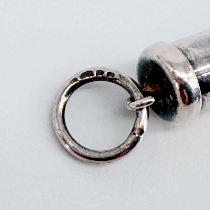 Sterling Silver Retractable Toothpick, Hallmarked London 2005 - image 5