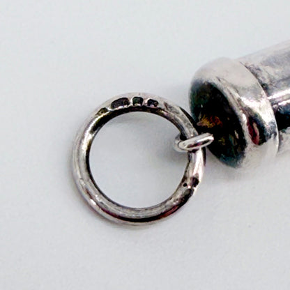 Sterling Silver Retractable Toothpick, Hallmarked London 2005 - image 5