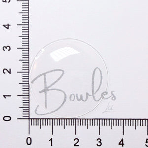 33.6mm Round Extra Low Dome Mineral Glass Watch Crystal - Antique New Old Stock