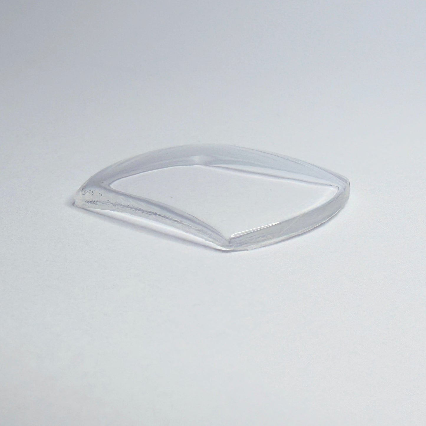 Tonneau / Barrel - Bottom Edge Curved (Both Sides) - G-S Flexo Acrylic Watch Crystals - Vintage New Old Stock