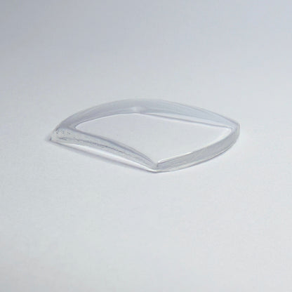 Tonneau / Barrel - Bottom Edge Curved (Both Sides) - G-S Flexo Acrylic Watch Crystals - Vintage New Old Stock