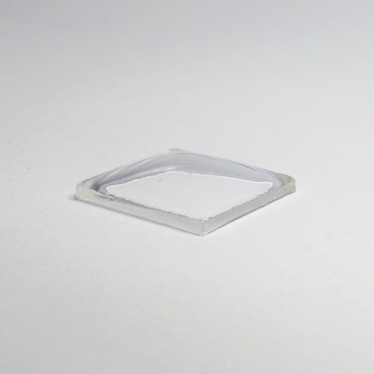 Rectangle Domed - Bottom Edges Flat - G-S Flexo Acrylic Watch Crystals - Vintage New Old Stock