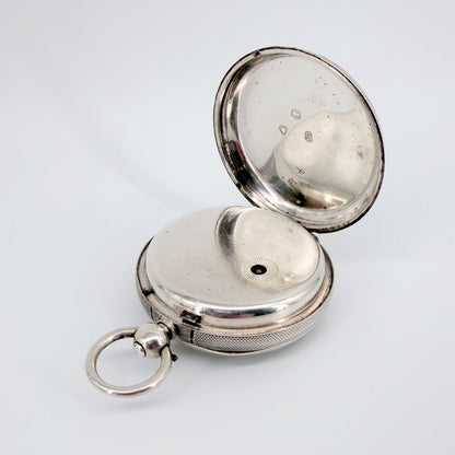 Antique Silver Fusee Pocket Watch - London 1873 William Carter - Working