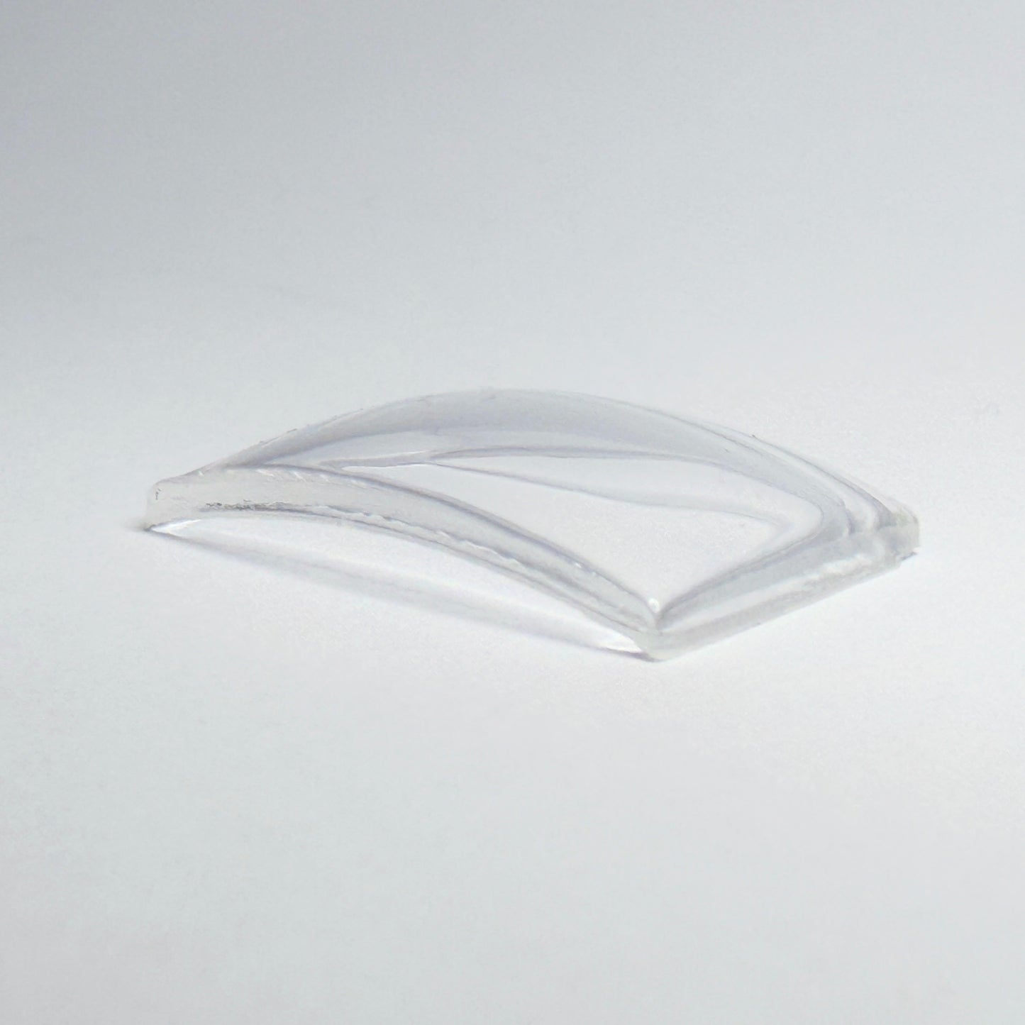 Rectangle - Bottom Edge Curved (Long Sides) - G-S Flexo Acrylic Watch Crystals - Vintage New Old Stock