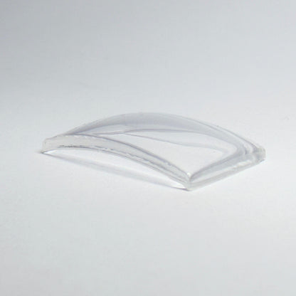 Rectangle - Bottom Edge Curved (Long Sides) - G-S Flexo Acrylic Watch Crystals - Vintage New Old Stock