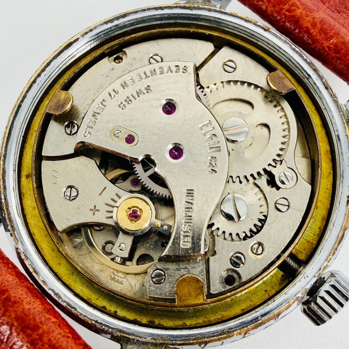 Vintage Elgin Sportsman Wristwatch - 17 Jewels Swiss Made 1960s - Working