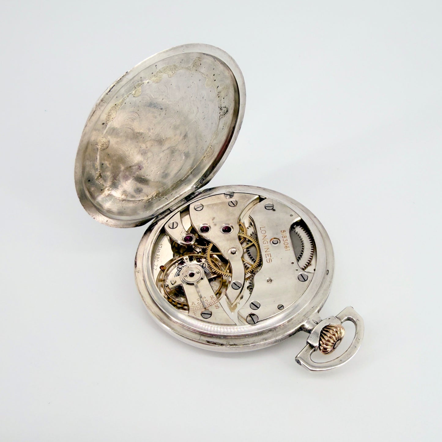 Longines Silver Pocket Watch Cal. 17.89ABC (ZZ Variant) c.1933 Working