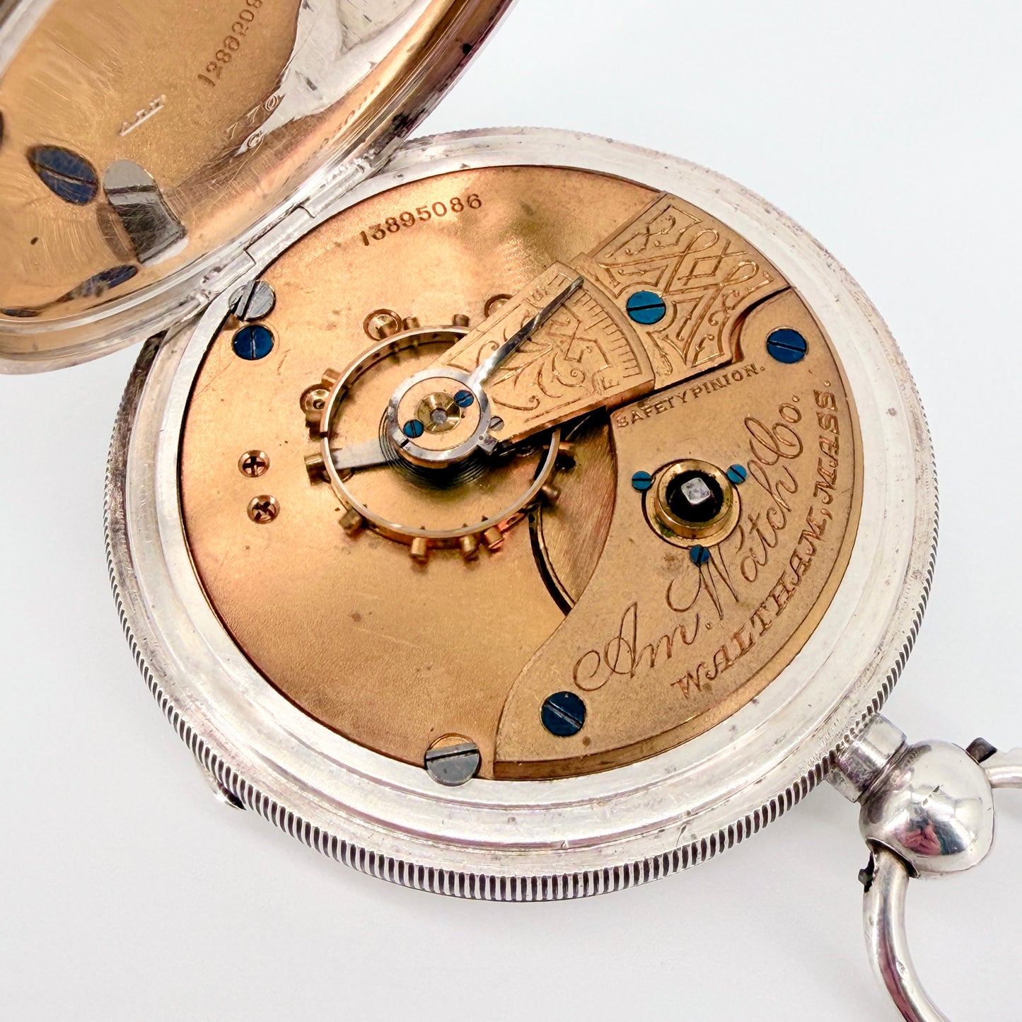 Antique Silver Cased Waltham Pocket Watch - Model 1883 - c.1903 - Working
