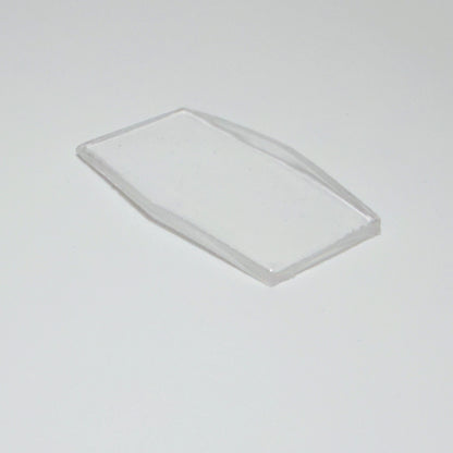 Hexagon - Bottom Edge Curved (Long Sides) - G-S Flexo Acrylic Watch Crystals - Vintage New Old Stock