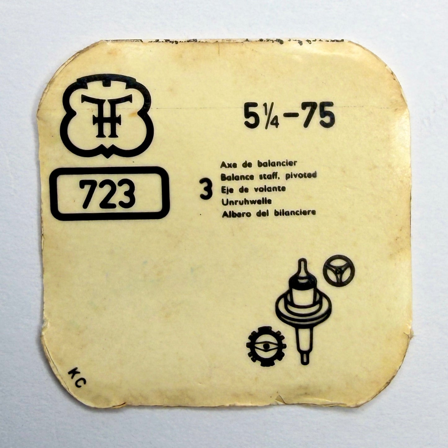 FHF 75 - Balance Staff - 723 - New Old Stock (NOS)