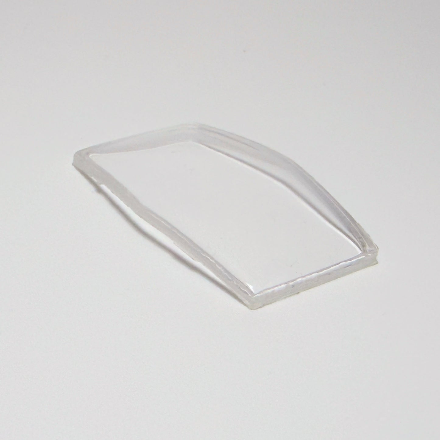 Hexagon - Bottom Edge Curved (Long Sides) - G-S Flexo Acrylic Watch Crystals - Vintage New Old Stock