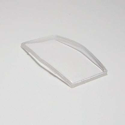 Hexagon - Bottom Edge Curved (Long Sides) - G-S Flexo Acrylic Watch Crystals - Vintage New Old Stock