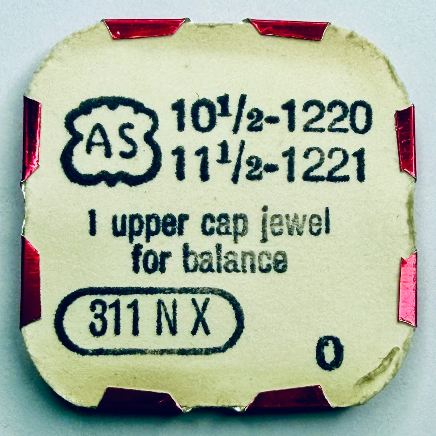 AS 1220 / 1221 – Upper Cap Jewel For Balance - 311 N X