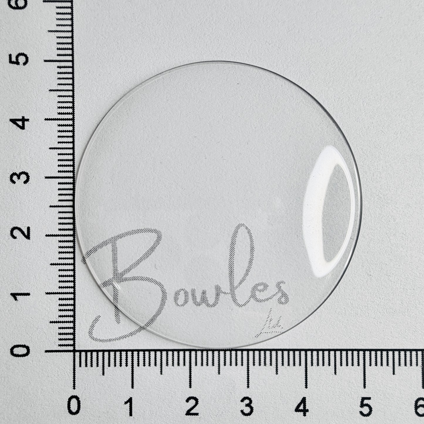 Antique Pocket Watch Crystal – 49.5 mm – Round High Dome – Mineral Glass