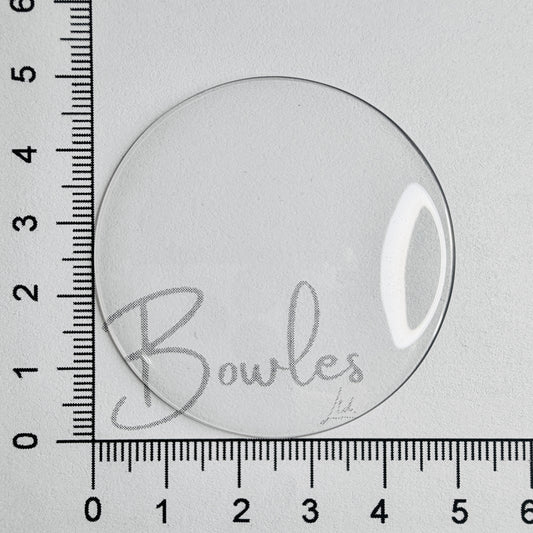 Antique Pocket Watch Crystal – 49.5 mm – Round High Dome – Mineral Glass