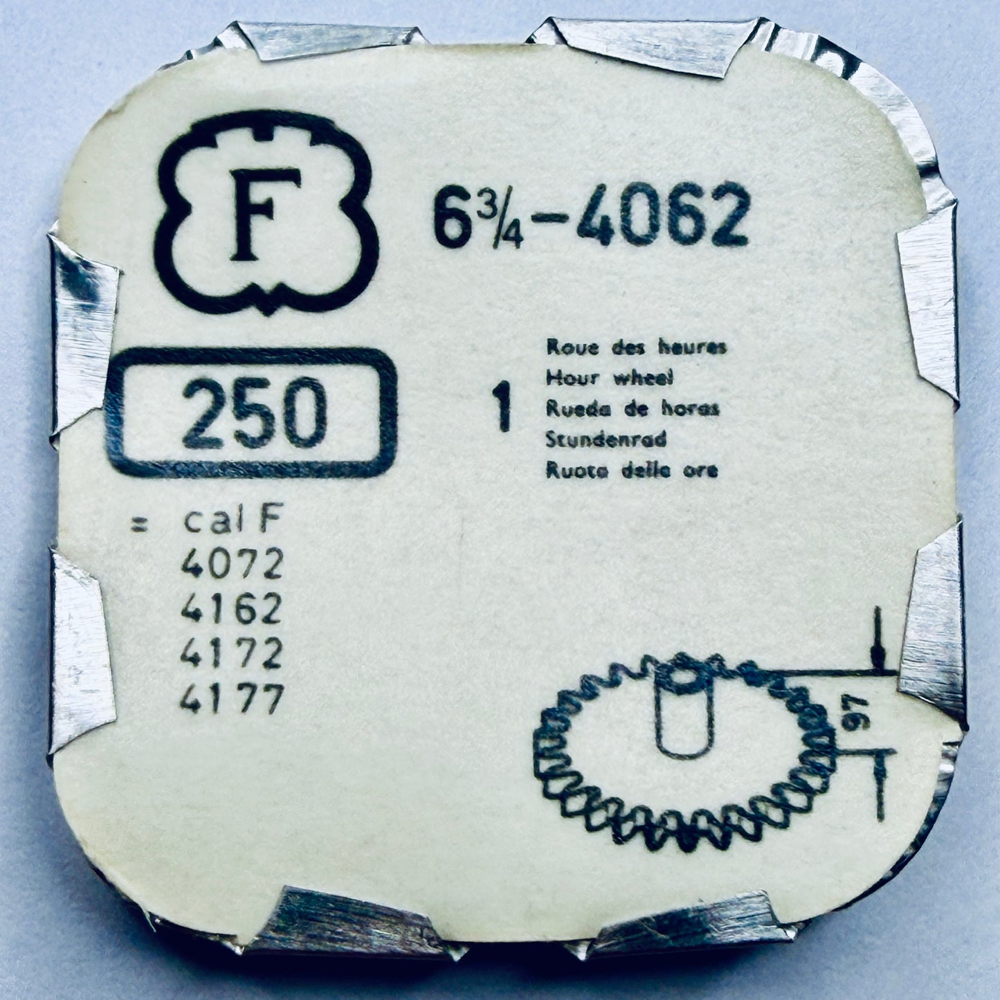 Felsa 4062 – Hour Wheel, Height 0.97mm - 250